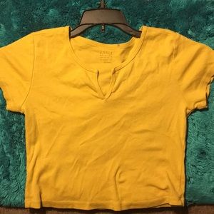 Paccsun j.Galt yellow and red crop top